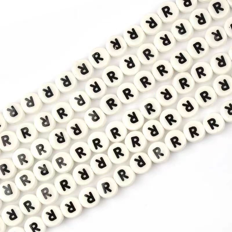 Ceramic Round Letters 8mm