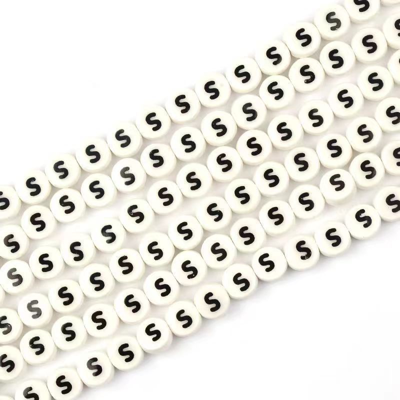 Ceramic Round Letters 8mm