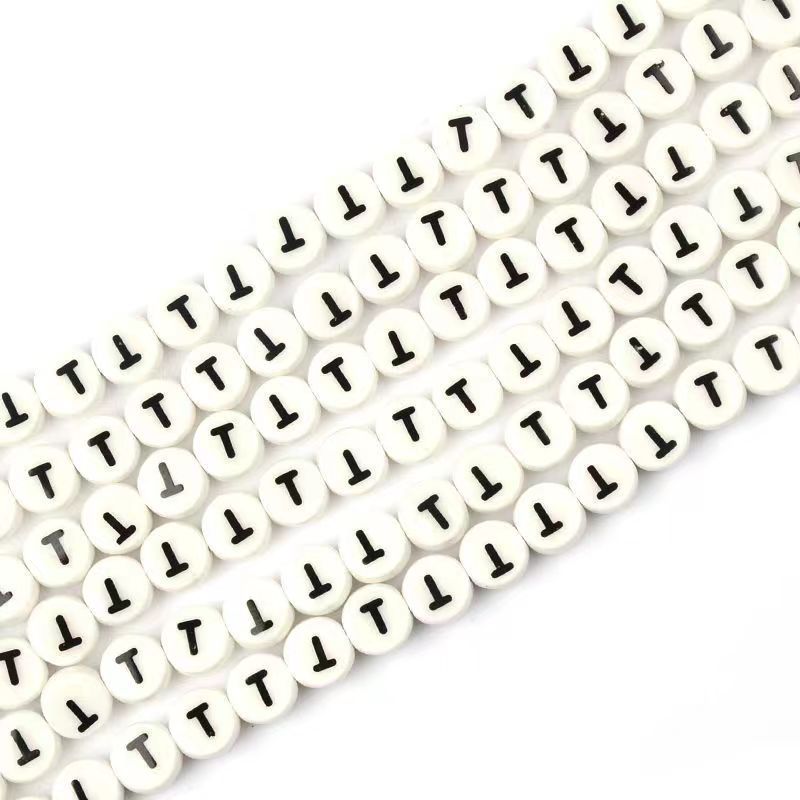 Ceramic Round Letters 8mm