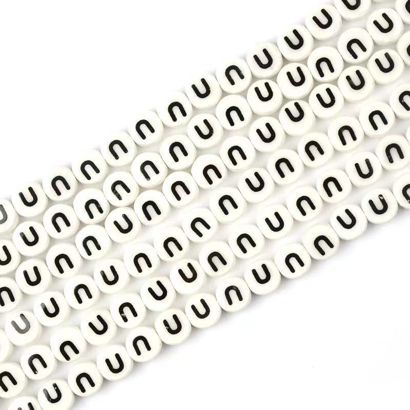 Ceramic Round Letters 8mm