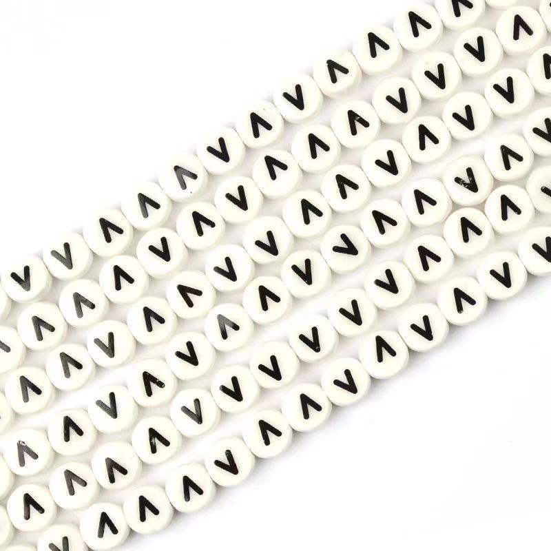 Ceramic Round Letters 8mm