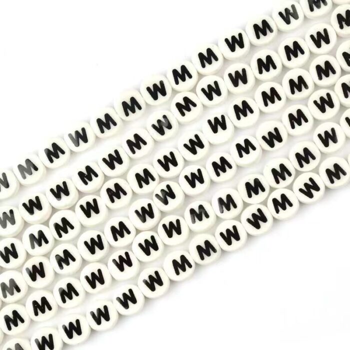 Ceramic Round Letters 8mm