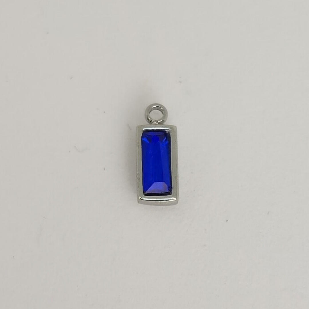 Crystal Birthstone Charm 4x10mm