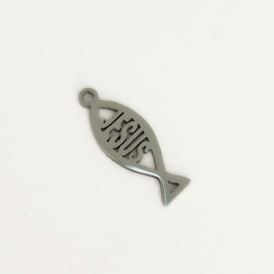 Jesus Fish Charm 7x19mm