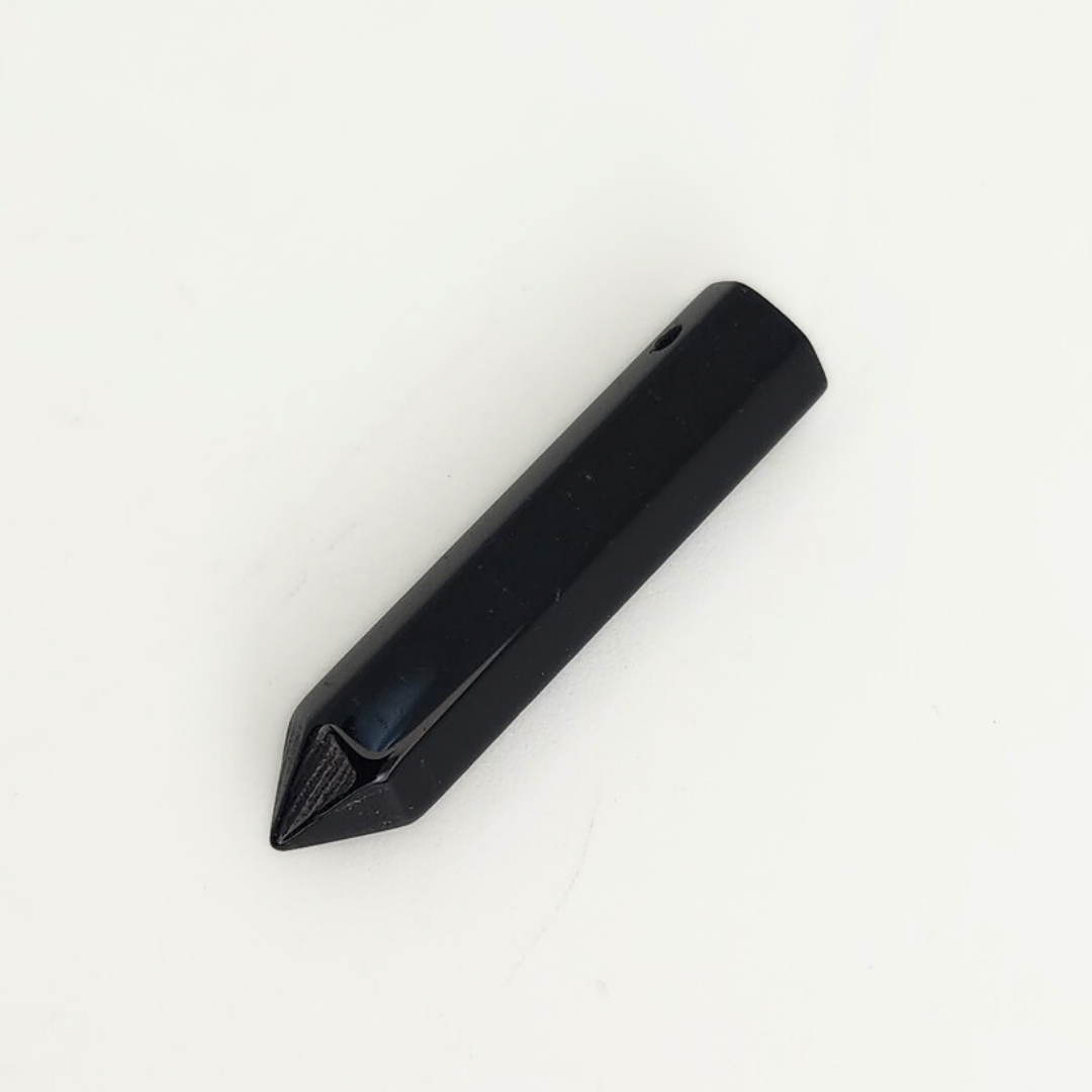 Petite Hexagonal Point Pendant 6x26mm