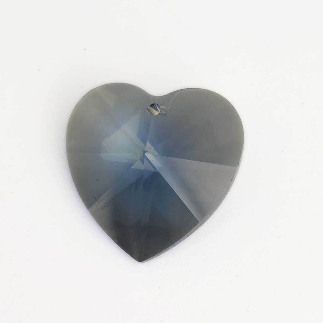 Strass Heart Pendant 28mm