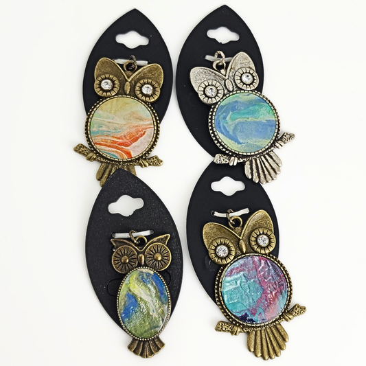 Paint Skin Owl Pendant