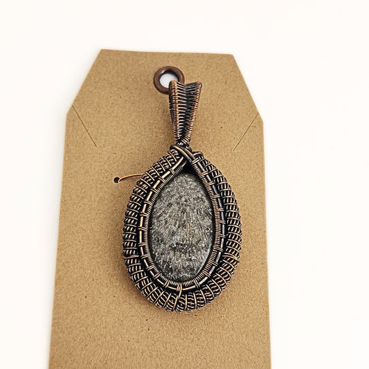 Sting Ray Coral/Copper Pendant