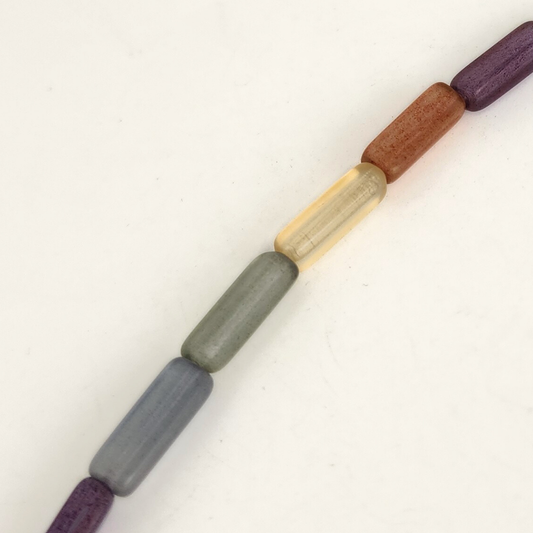 Matte Pastel Rectangle 15x5mm