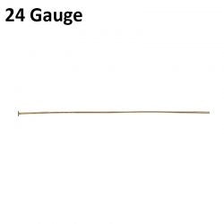 .020 Gold Filled Head Pin 24g