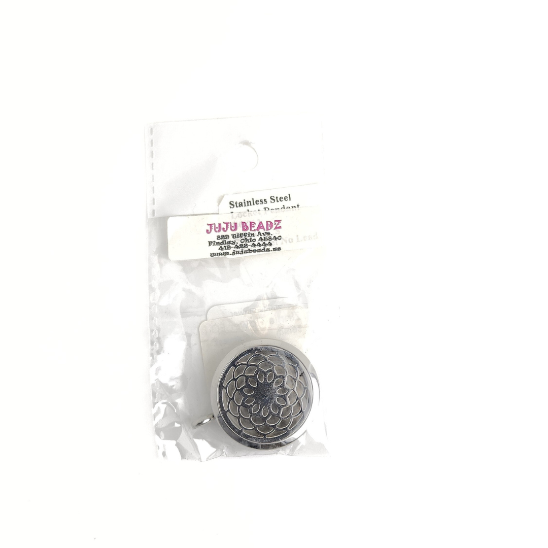 Zinnia Flower Essential Oil Locket 36mm