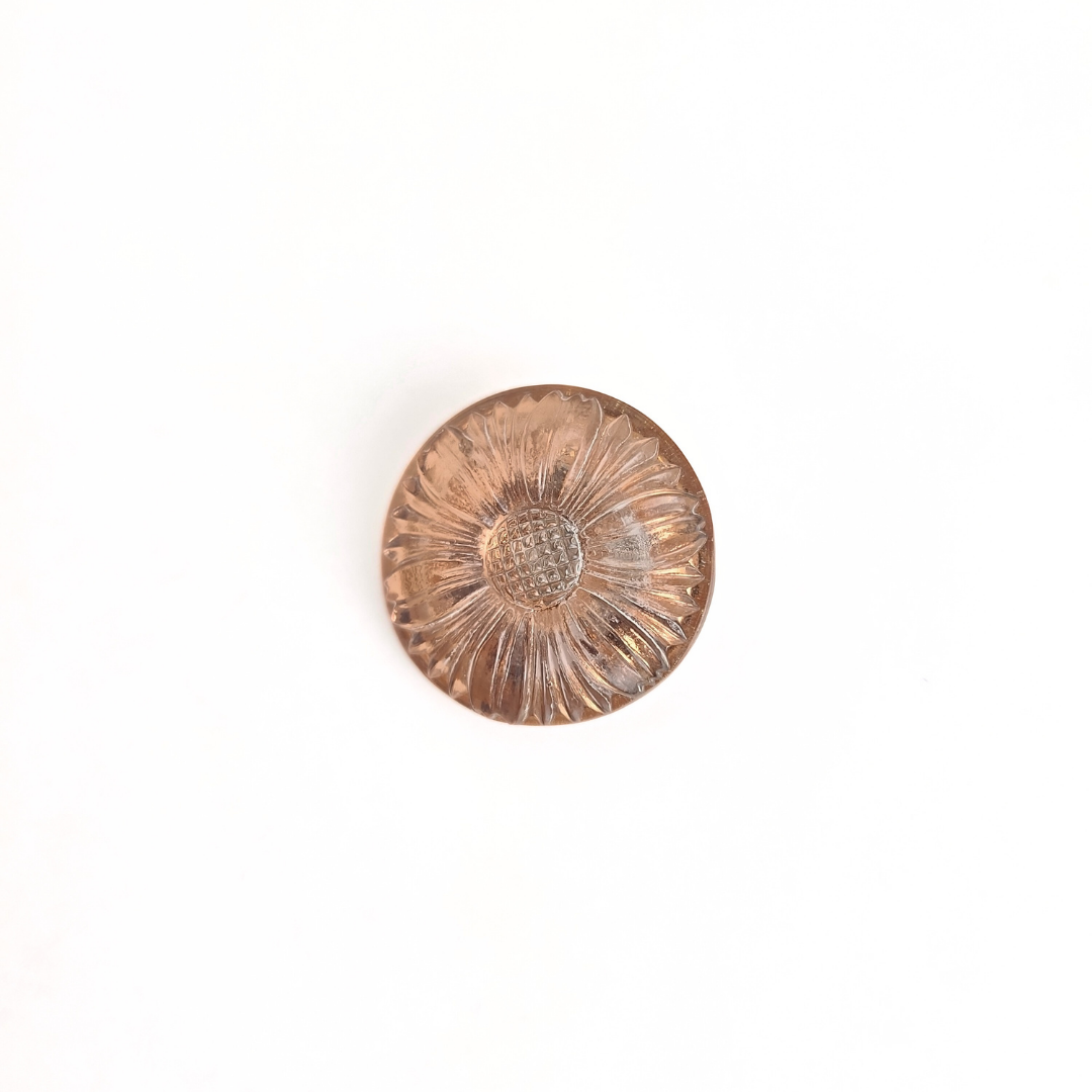 Rose Gold Flower Button