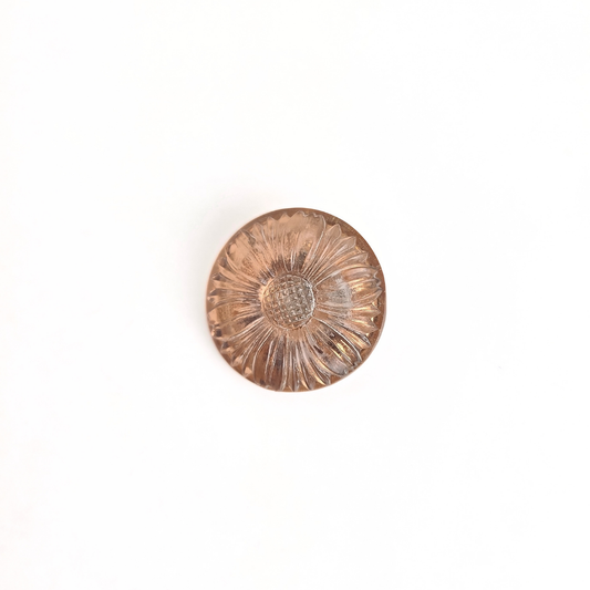 Rose Gold Flower Button