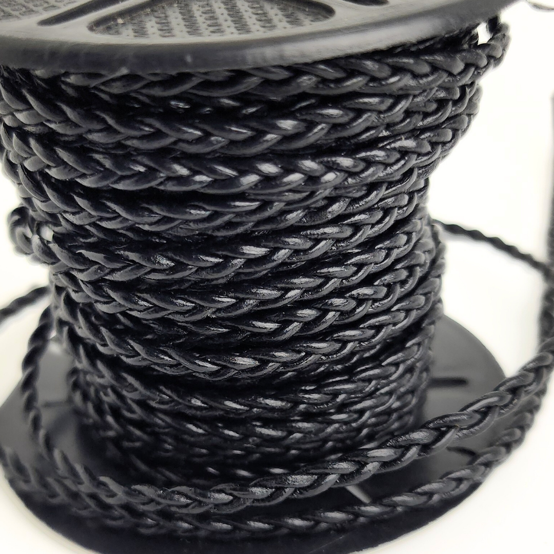 Braided Leather 1x3mm