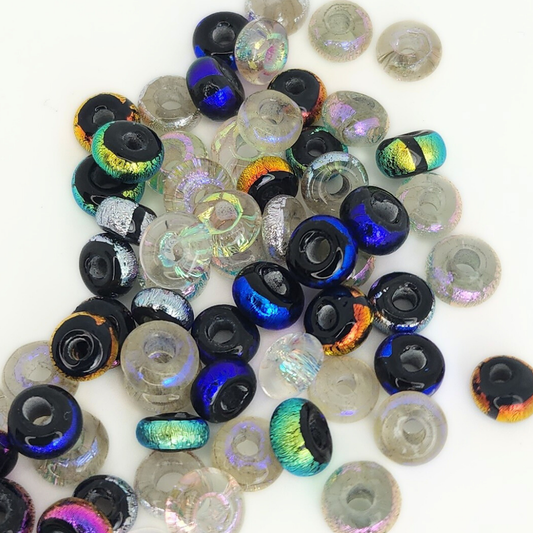 Itsy Bitsy Dichroic Rondelle