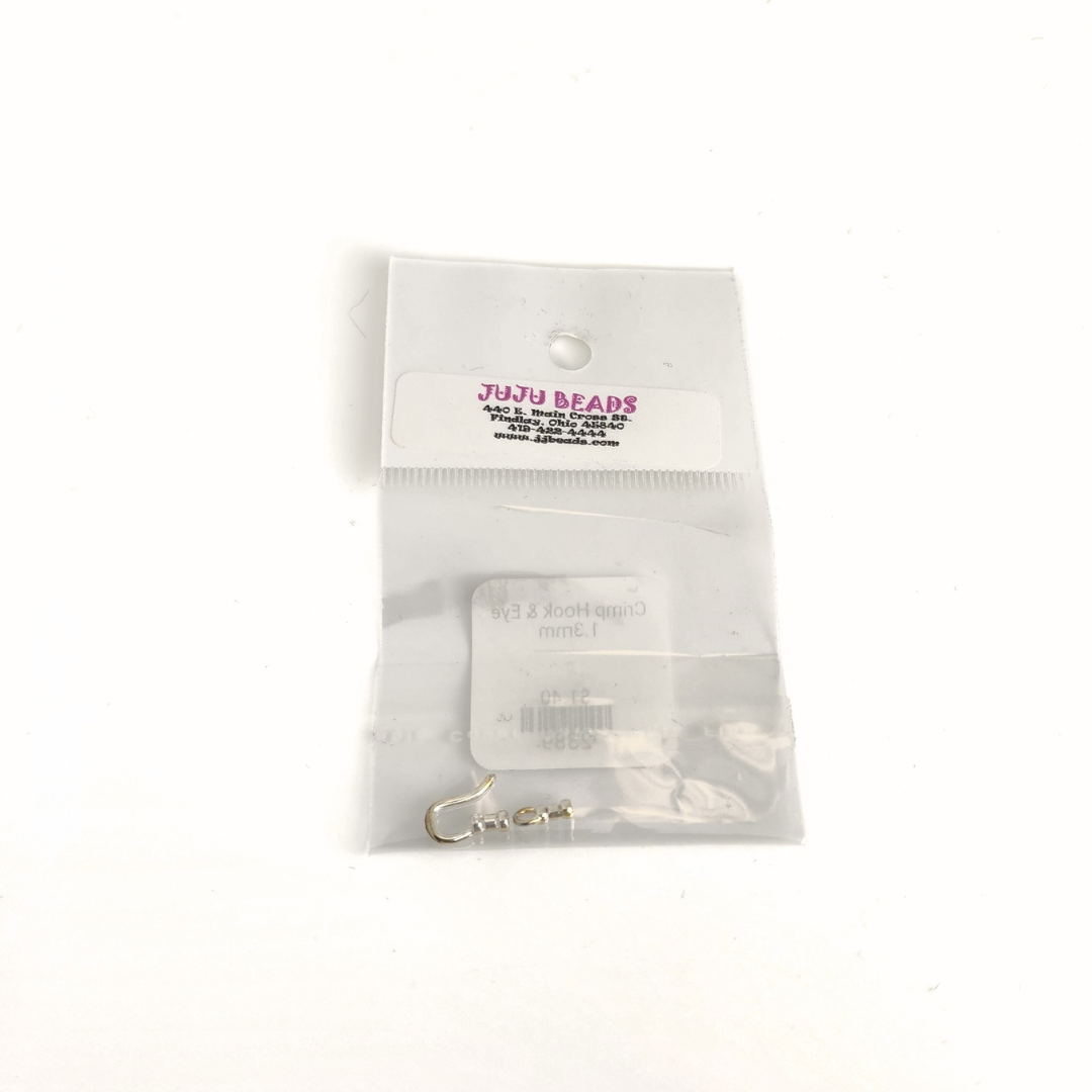 Crimp Hook & Eye 1.3mm