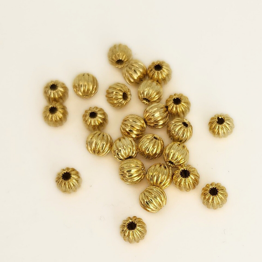Gold Plated Corrugated Round