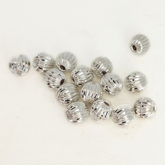 Silver Plated Corrugated Round
