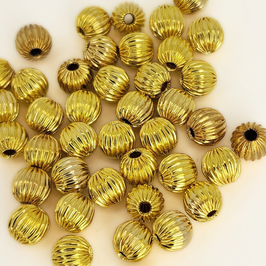 Gold Plated Corrugated Round