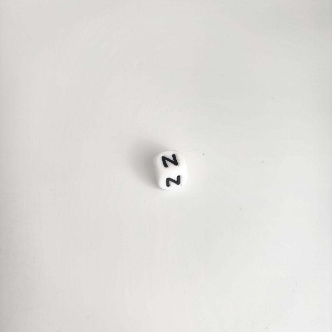 White Letter Block 12mm