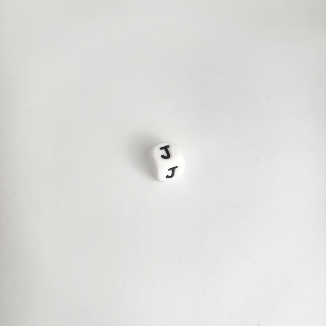 White Letter Block 12mm