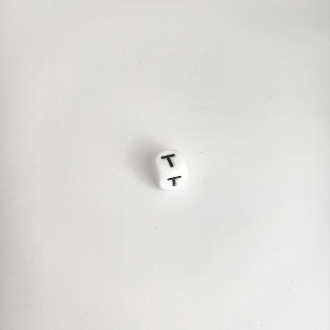 White Letter Block 12mm