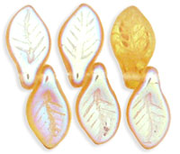 Topaz AB Mini Leaves 6x11mm