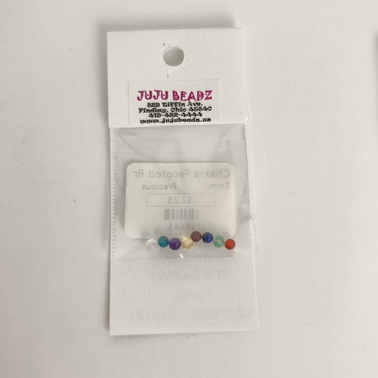 Chakra Faceted Round Set 3mm
