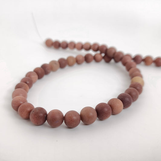 Matte African Blood Round 8mm