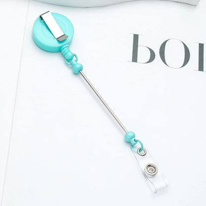 Beadable Retractable ID Keychain