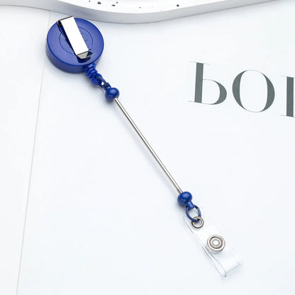 Beadable Retractable ID Keychain