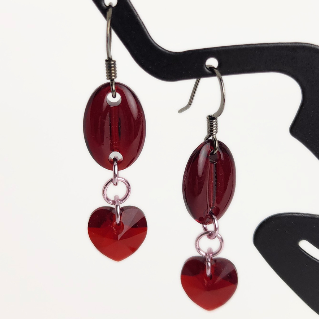 Vintage Heart Earrings
