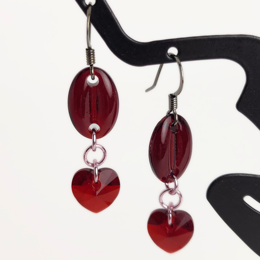 Vintage Heart Earrings