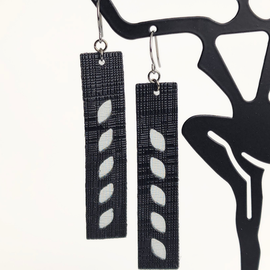 Urban Edge Leather Earrings