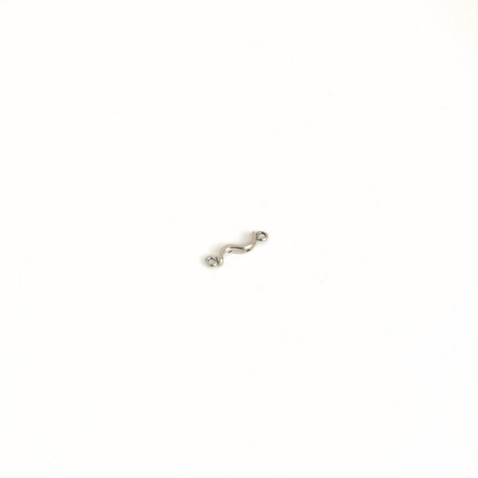 "S" 2 Hole Spacer 17x5mm