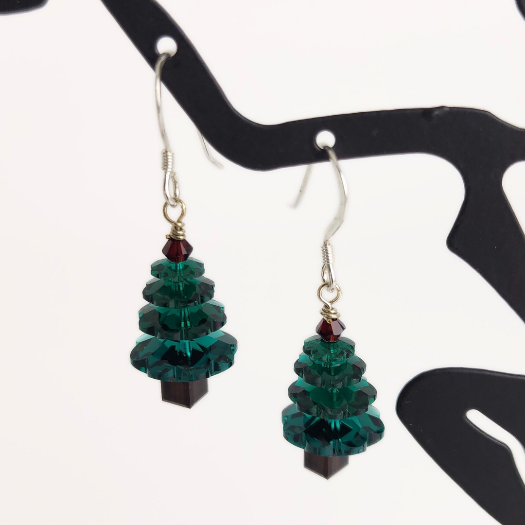 Emerald Tree Earrings