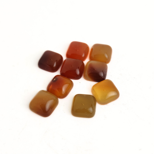 Carnelian Cabochon Square 10x10mm