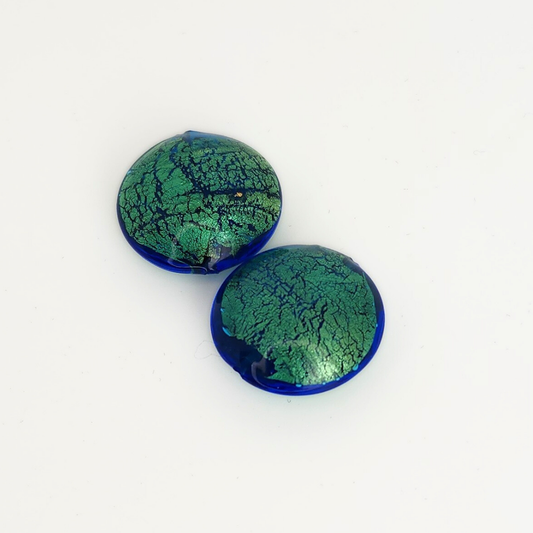 Yellow Gold Foil Disc 22mm