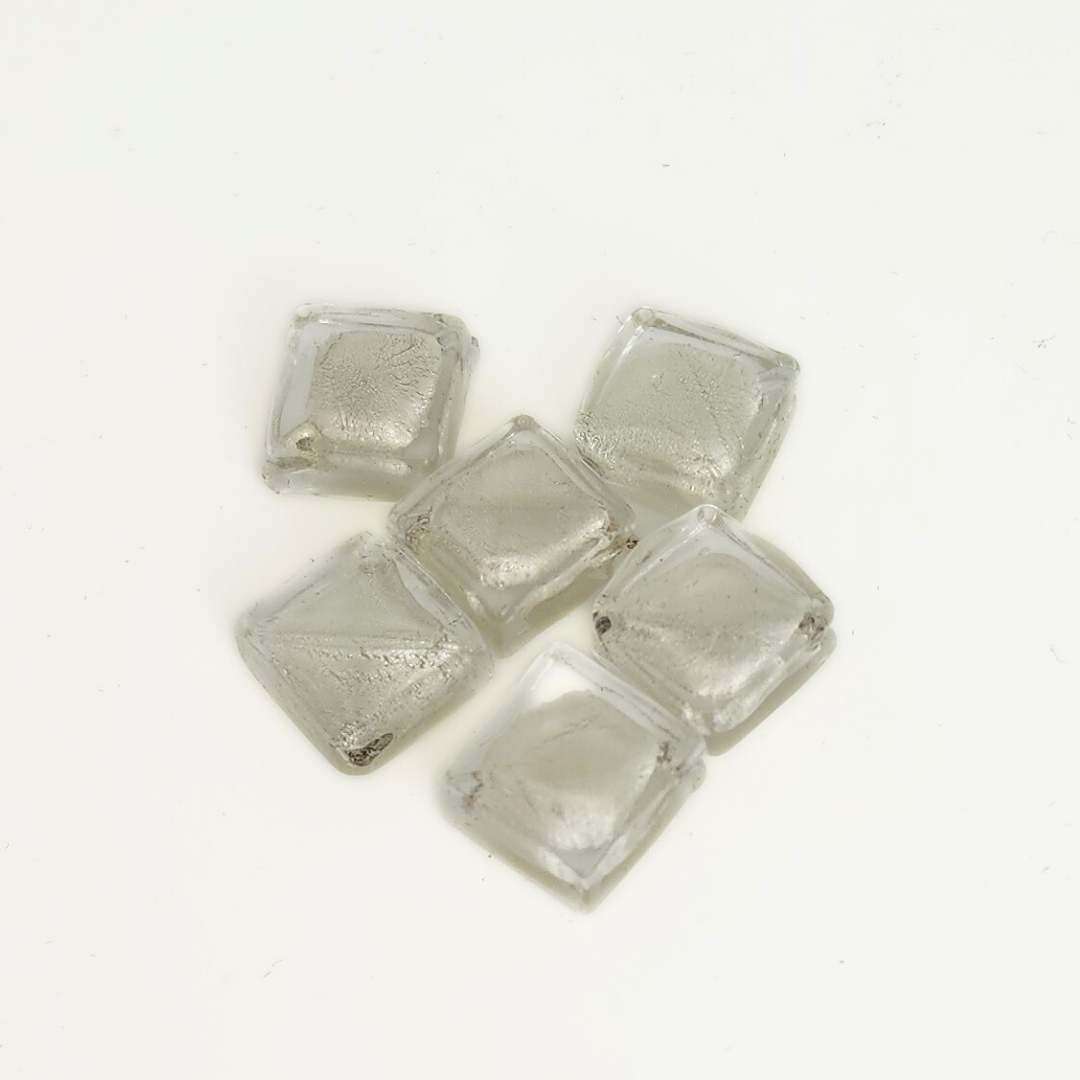 White Gold Diagonal 15mm