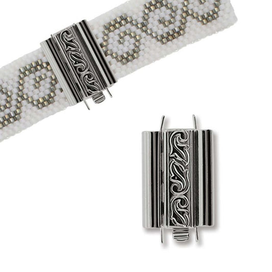 Swirl Beadslide 10x18mm