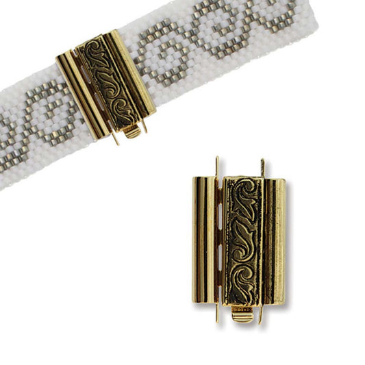 Swirl Beadslide 10x18mm
