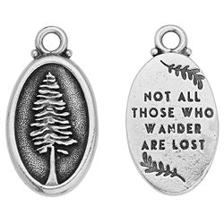 Not All Those Who Wander Charm 16x29.5mm