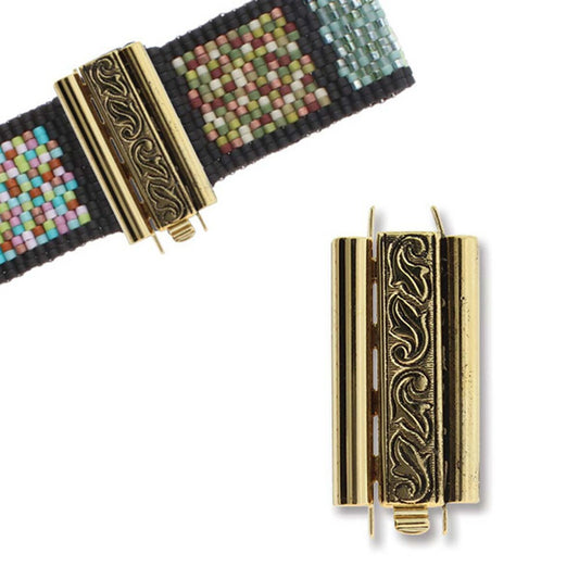 Swirl Beadslide 10x24mm