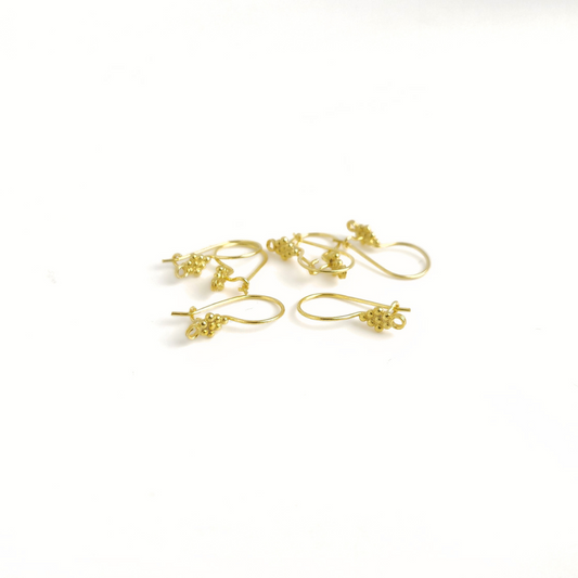 Gold Plated Fancy Earwire 18.5mm
