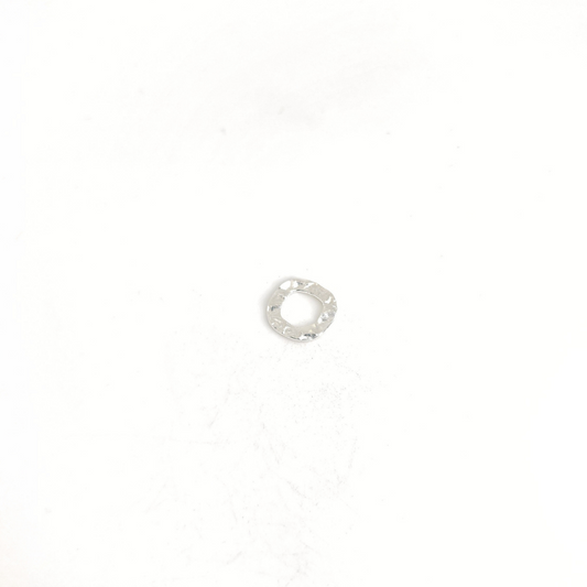 Square Hammered Ring