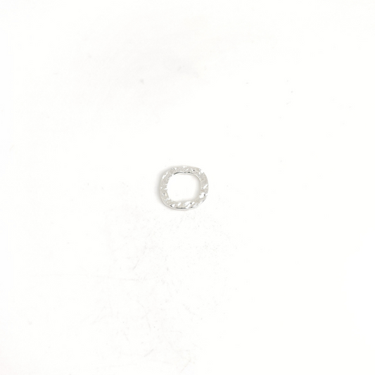 Square Hammered Ring