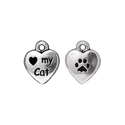 Love My Cat Charm 10x12.75mm