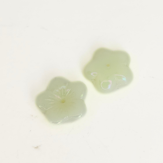 Pale Yellow AB Flower 5x16mm