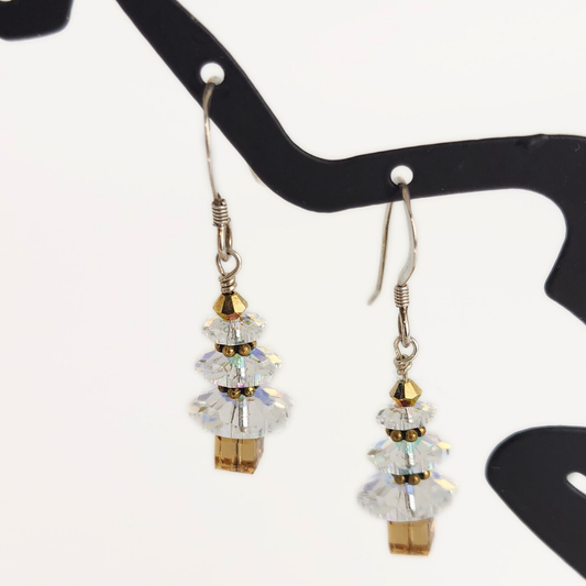Crystal AB Tree Earrings