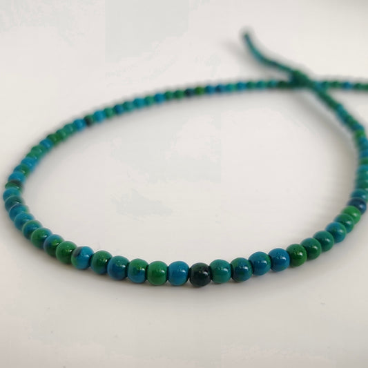 Azurite Chrysocolla Round 4mm